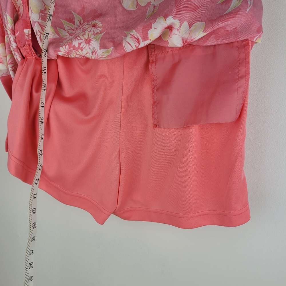 EP Pro pink white floral golf skirt with shorts side zip pleats sport tennis 10 - Picture 10 of 12